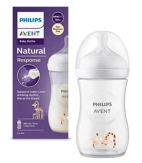 Avent SCY903/66 Biberon Natural Response 1+ luni model girafa 260 ml PHILIPS AVENT — preț și oferte