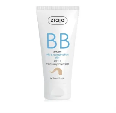 Ziaja Crema BB SPF15 ten gras-mixt nuanta naturala 50 ml — preț și oferte