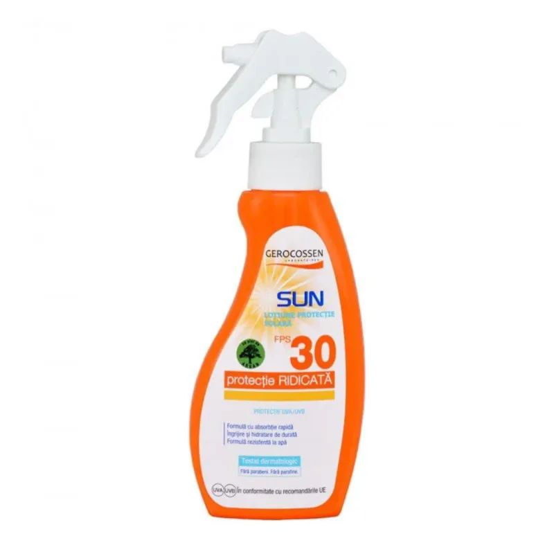 Lotiune pentru protectie solara SPF 30 Sun, 200 ml, Gerocossen — preț și oferte