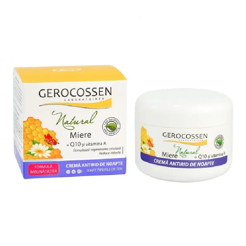 Crema antirid de noapte Natural Miere, 100 ml, Gerocossen — preț și oferte