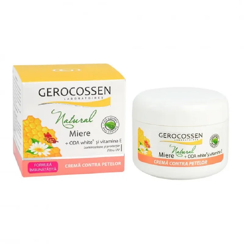 Crema contra petelor cu vitamina E, Natural Miere, 100 ml, Gerocossen — preț și oferte