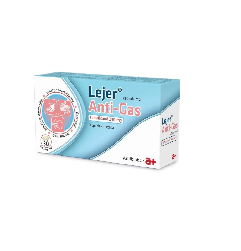 Lejer Anti-Gas  30 capsule ANTIBIOTICE SA — preț și oferte