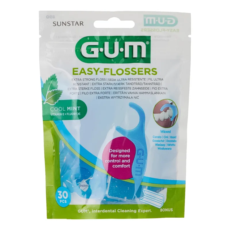 Ata dentara Easy Flossers, 30 bucati, Sunstar Gum — preț și oferte