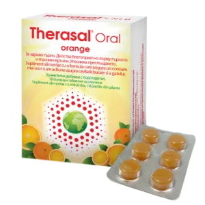 Therasal Oral Orange Pastile pentru supt 18 pastile