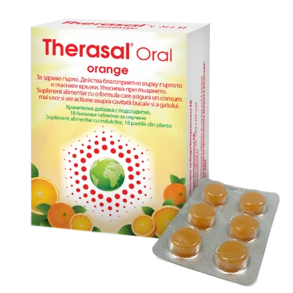 Therasal Oral Orange Pastile pentru supt 18 pastile VEDRA — preț și oferte