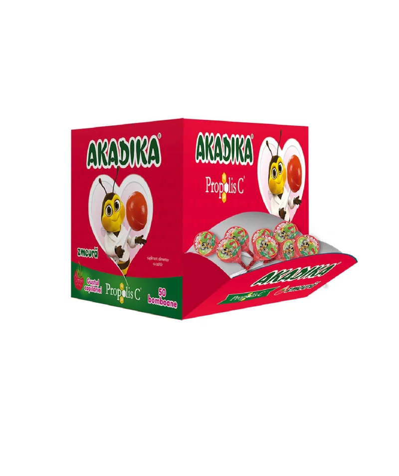 Akadika Propolis C Zmeura 50 bucati — preț și oferte