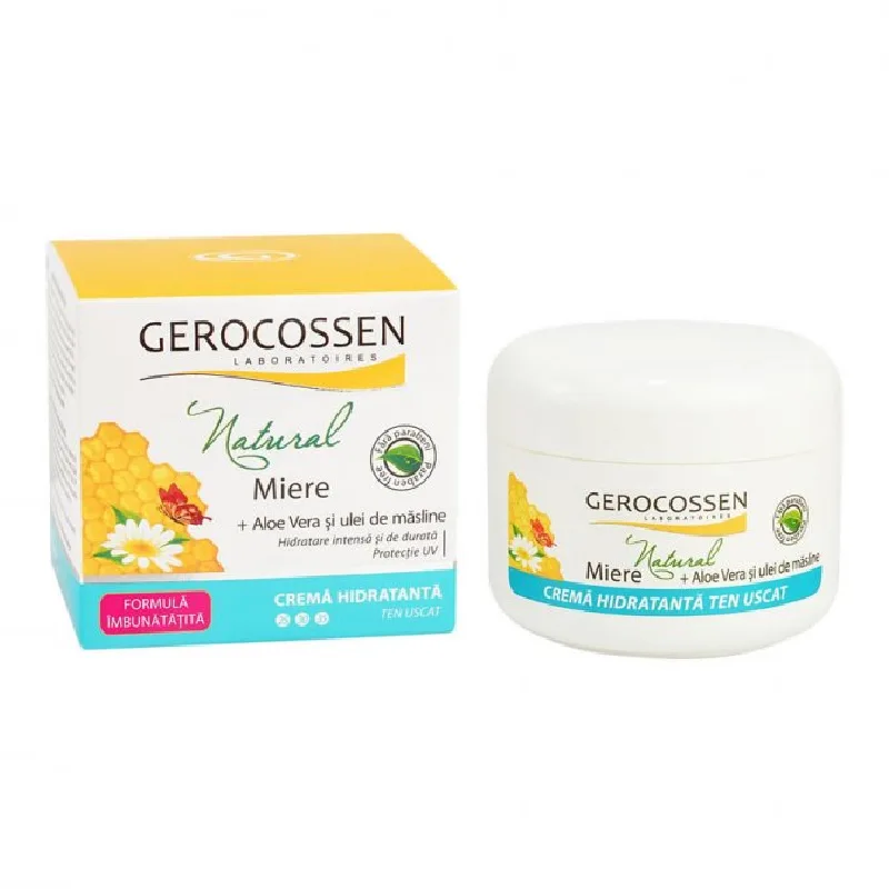 Crema hidratanta ten uscat Natural Miere, 100 ml, Gerocossen — preț și oferte
