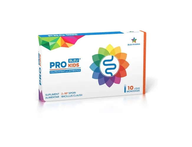 Pro Kids Bleu probiotic pentru copii 10 fiole x 5 ml Bleu Pharma — preț și oferte