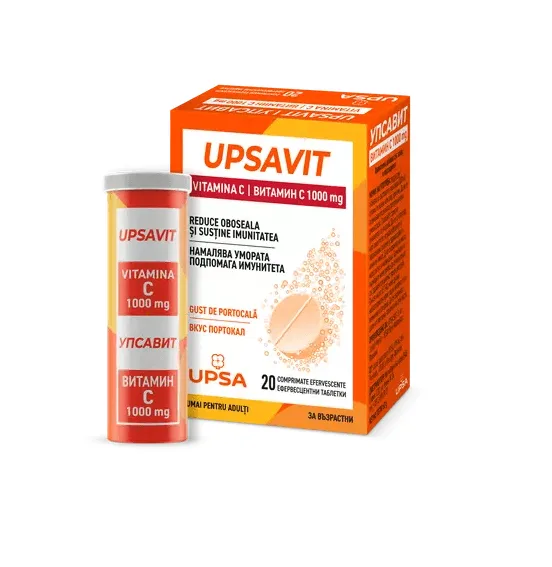 Upsavit Vitamina C 1000 mg 20 comprimate efervescente BRISTOL MYERS SQUIBB — preț și oferte