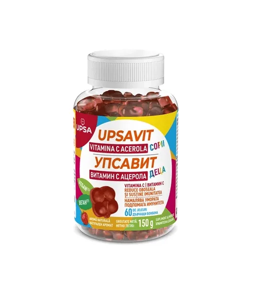 Upsavit Vitamina C Acerola pentru copii 60 jeleuri BRISTOL MYERS SQUIBB — preț și oferte