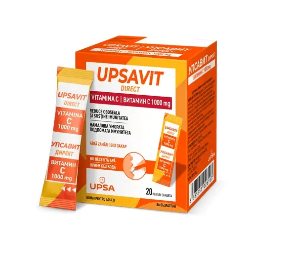 Upsavit Vitamina C 1000 mg 20 plicuri orodispersabile BRISTOL MYERS SQUIBB — preț și oferte