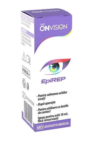 Onvision Epirep Spray ocular pentru calmarea ochilor 10 ml SUN WAVE PHARMA — preț și oferte