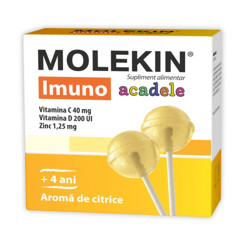 Zdrovit Molekin Imuno Acadele cu aroma de citrice 12 bucati — preț și oferte