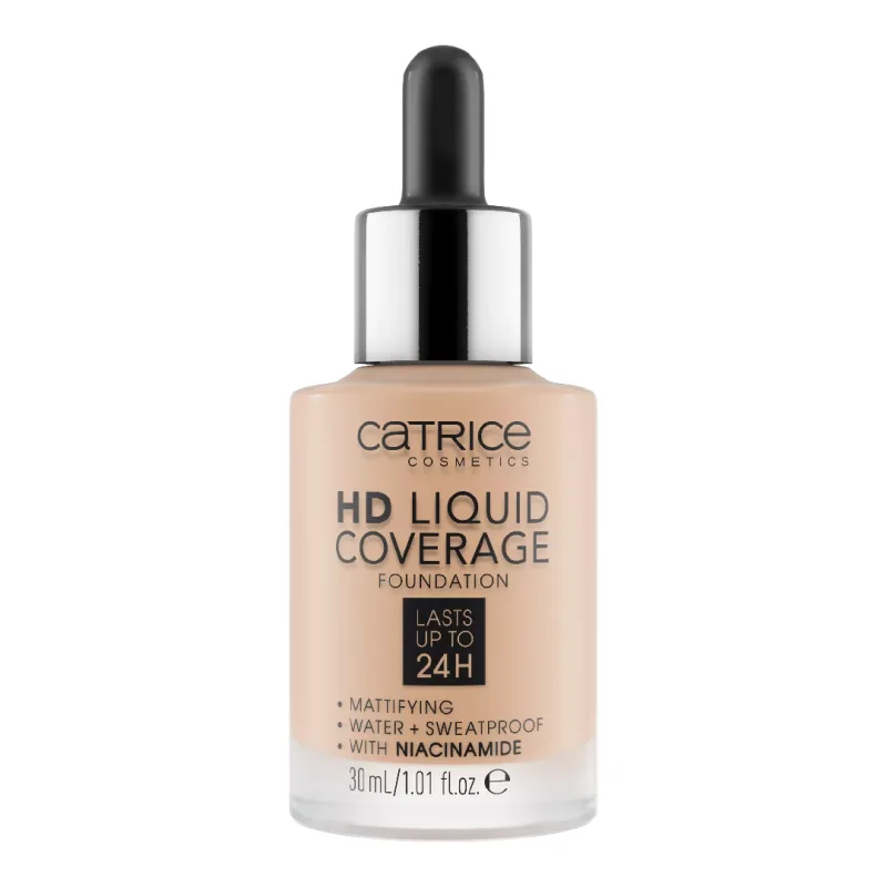 Fond de ten HD Liquid Coverage, 030 Sand Beige, 30 ml, Catrice — preț și oferte