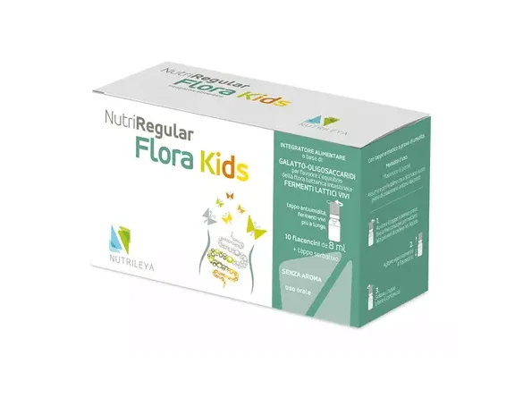 Nutriregular Flora kids 10 fiole buvabile NUTRILEYA — preț și oferte