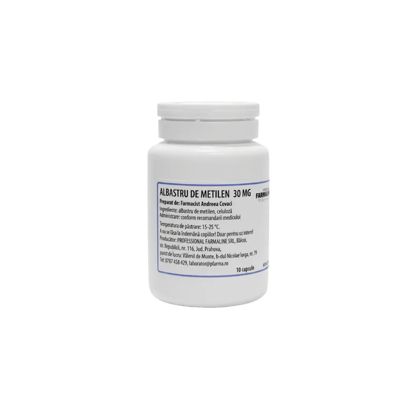 Albastru de metilen 10 capsule Laborator Professional Farmaline — preț și oferte