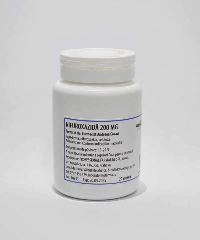 Nifuroxazida 200 mg 20 capsule Laborator Professional Farmaline — preț și oferte