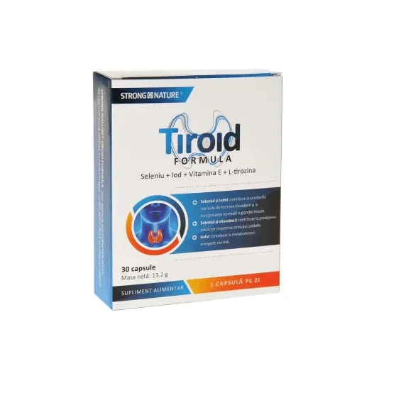 Tiroid Formula 30 capsule Strong Nature — preț și oferte