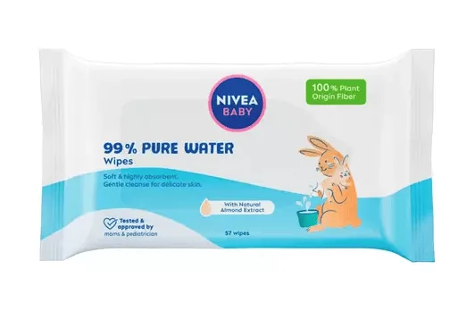Nivea Baby Pure Water Servetele umede 57 bucati — preț și oferte
