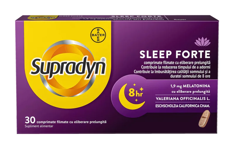 Supradyn Sleep Forte 30 comprimate cu eliberare prelungita BAYER — preț și oferte