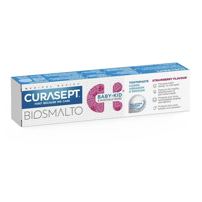 Curasept Biosmalto Baby - Kid Pasta de dinti 6 luni - 6 ani 50 ml — preț și oferte
