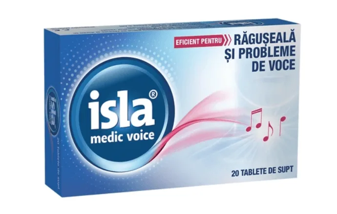Isla Medic Voice 20 tablete pentru supt VEDRA — preț și oferte