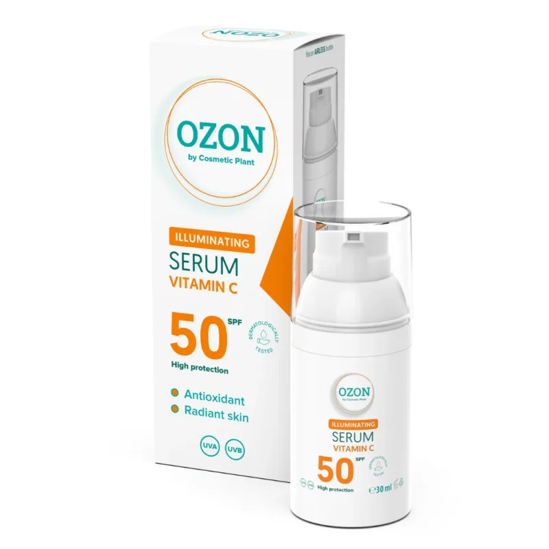 Serum iluminator cu Vitamina C si SPF50 Ozon, 30ml, Cosmetic Plant — preț și oferte