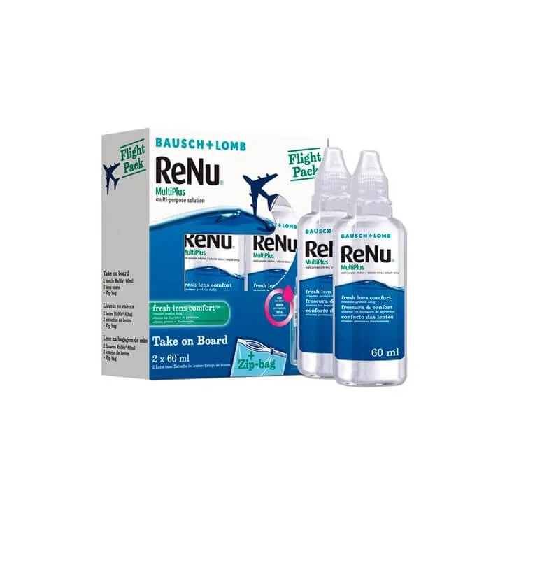 Renu Multi Plus pachet de calatorie 2 flacoane 60 ml BAUSCH & LOMB — preț și oferte