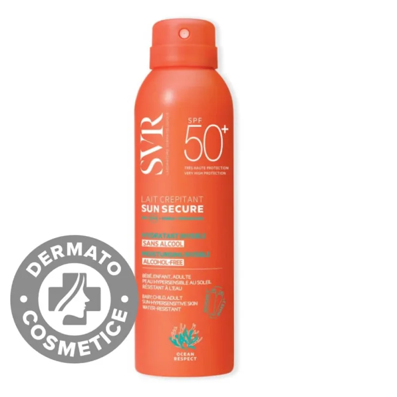 SVR Sun Secure Lait Crepitant Lotiune cremoasa spray SPF 50+ 200 ml — preț și oferte