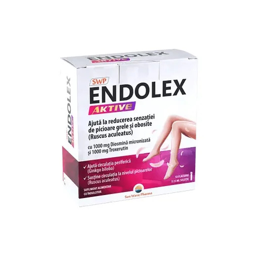 Endolex Aktive 10 flacoane 25 ml SUN WAVE PHARMA — preț și oferte