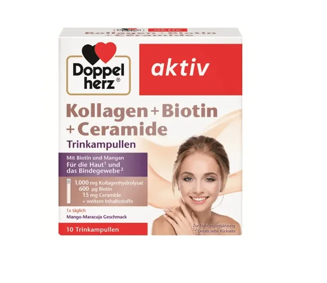 Doppelherz Kollagen + Biotina + Ceramide 10 flacoane 25 ml — preț și oferte