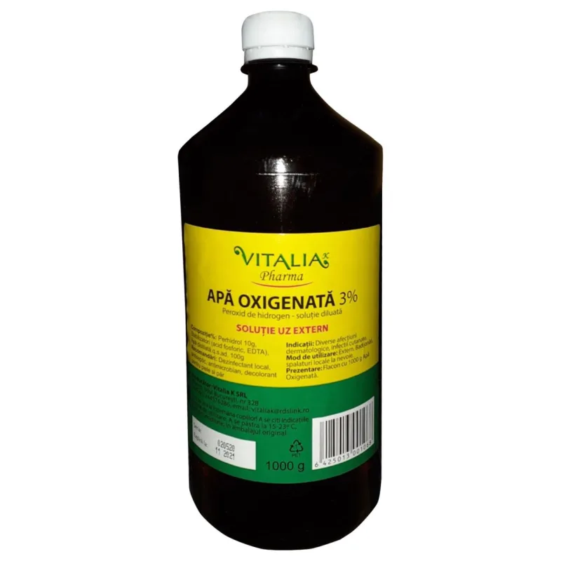 Vitalia Apa Oxigenata 3% 1000 ml Vitalia Pharma — preț și oferte