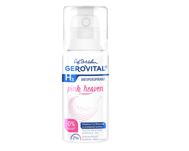 Gerovitral H3 deodorant antiperspirant pink heaven 40ml FARMEC — preț și oferte
