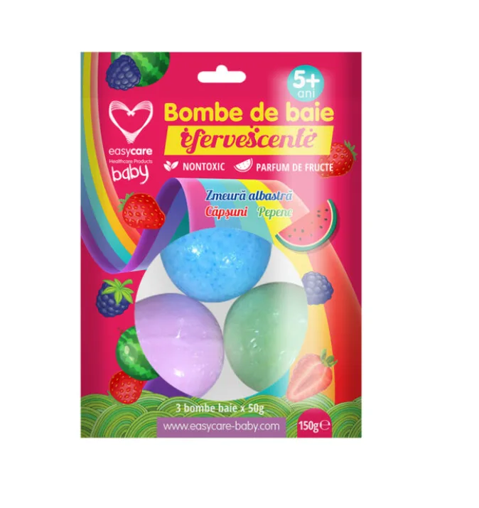 Easycare Baby Bombe de baie efervescente pentru copii +5 ani 3 bucati — preț și oferte
