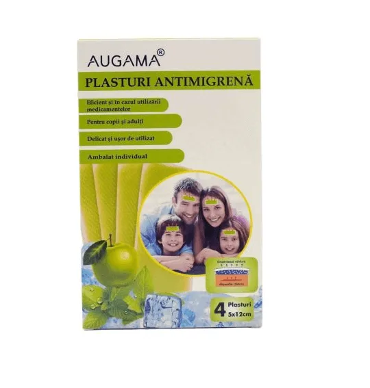 Augama Plasturi antimigrena 5 x 12 cm 4 bucati — preț și oferte