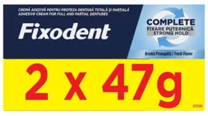 Fixodent Complete Fresh crema adeziva 2 x 47 g duopack