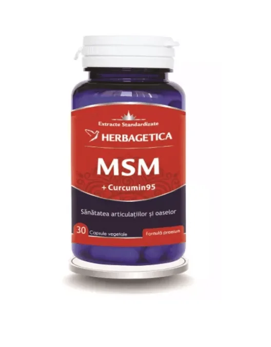 MSM + Curcumin 95 30 capsule HERBAGETICA — preț și oferte