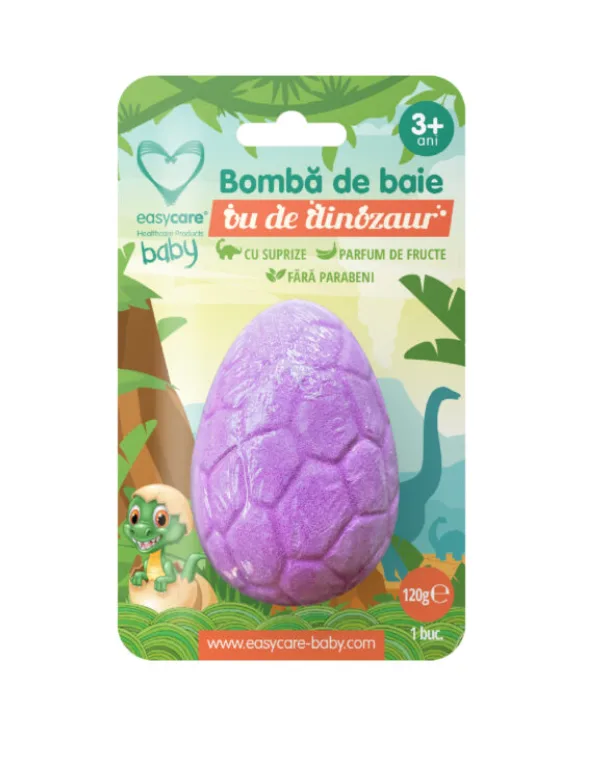 Easycare Bomba de baie ou de dinozaur cu supriza parfum de lavanda 120 g — preț și oferte