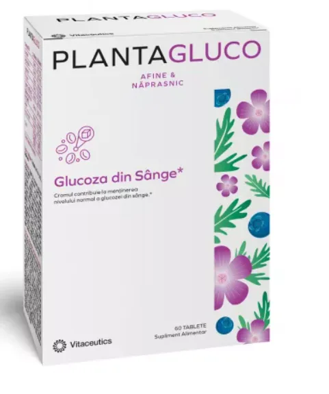 Plantagluco 60 tablete Vitaceutis — preț și oferte