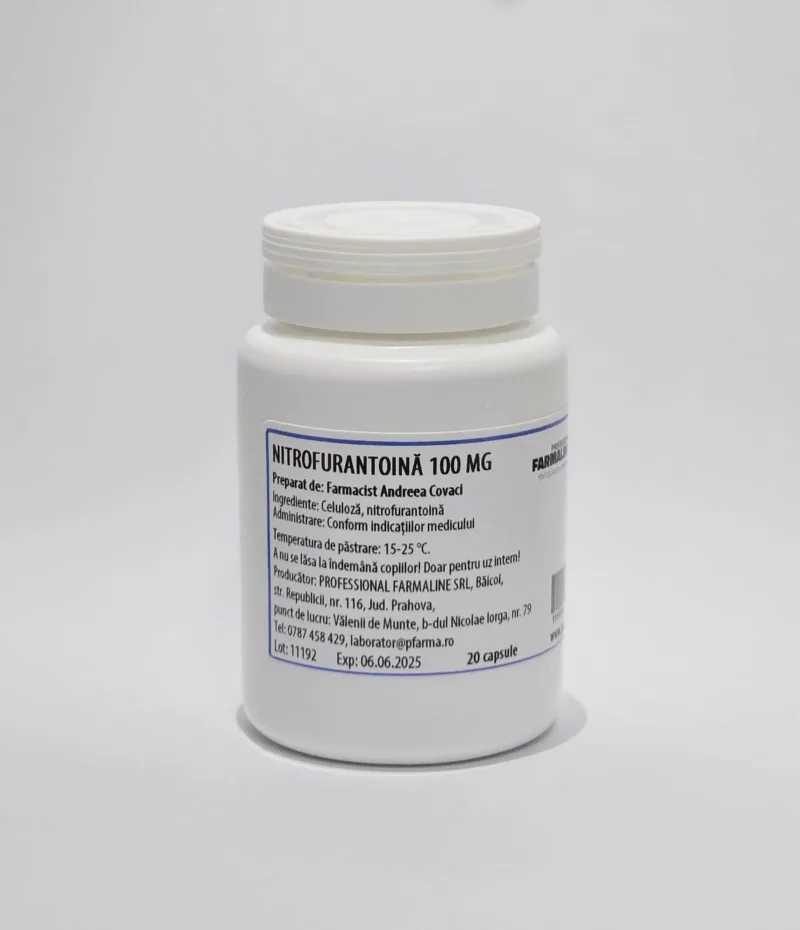 Nitrofurantoina 100 mg  20 capsule Laborator Professional Farmaline — preț și oferte