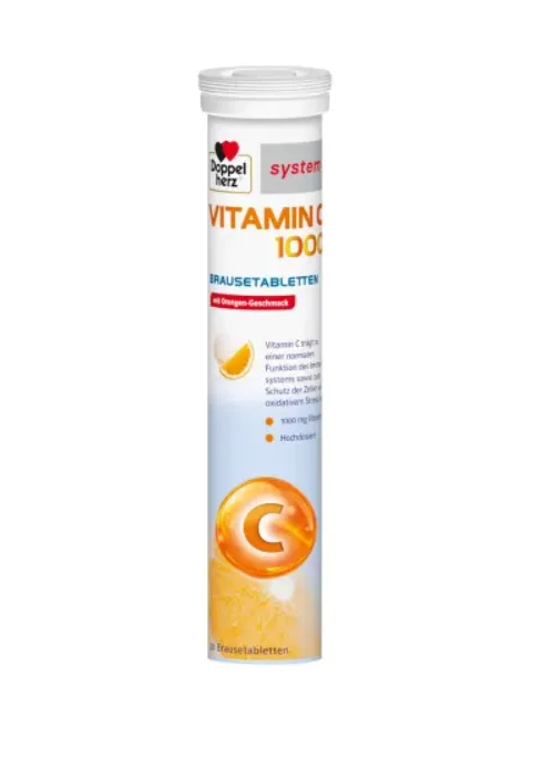 Doppelherz Vitamina C 1000 mg 20 comprimate efervescente — preț și oferte