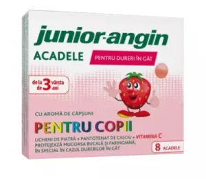 Junior - Angin acadele aroma capsuni 8 bucati