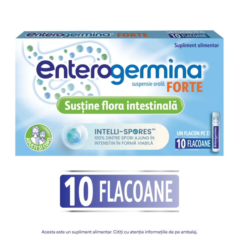 Enterogermina Forte suspensie orala 10 flacoane SANOFI — preț și oferte