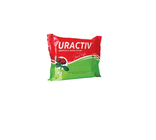 Uractiv Floral Fresh servetele umede intime 20 bucati — preț și oferte