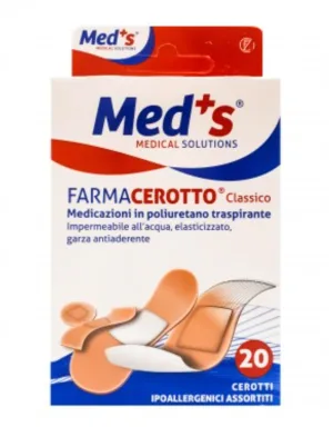 Asepta Med+ S Plasturi clasici cu ioni de argint 1,9 x 7,2mm 20 bucati