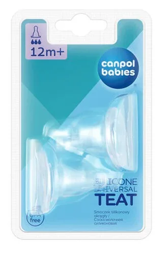 Canpol 18/117 tetine silicon nr 3 flux mare 12+ luni CANPOL BABIES — preț și oferte