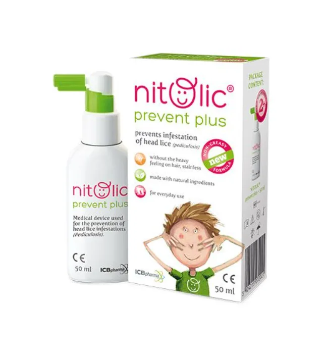 Nitolic Prevent Plus Spray impotriva paduchilor 50 ml ICB PHARMA — preț și oferte