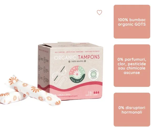 Femieko tampoane organice super 16 buc pfarma.ro — preț și oferte