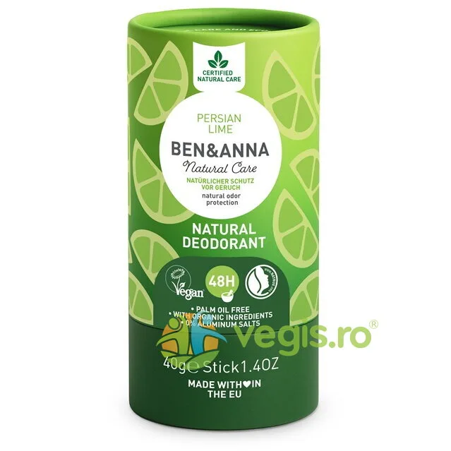 Deodorant Natural Stick Persian Lime 40g Ben&Anna — preț și oferte