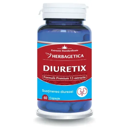 Diuretix X 30 caps. Herbagetica — preț și oferte
